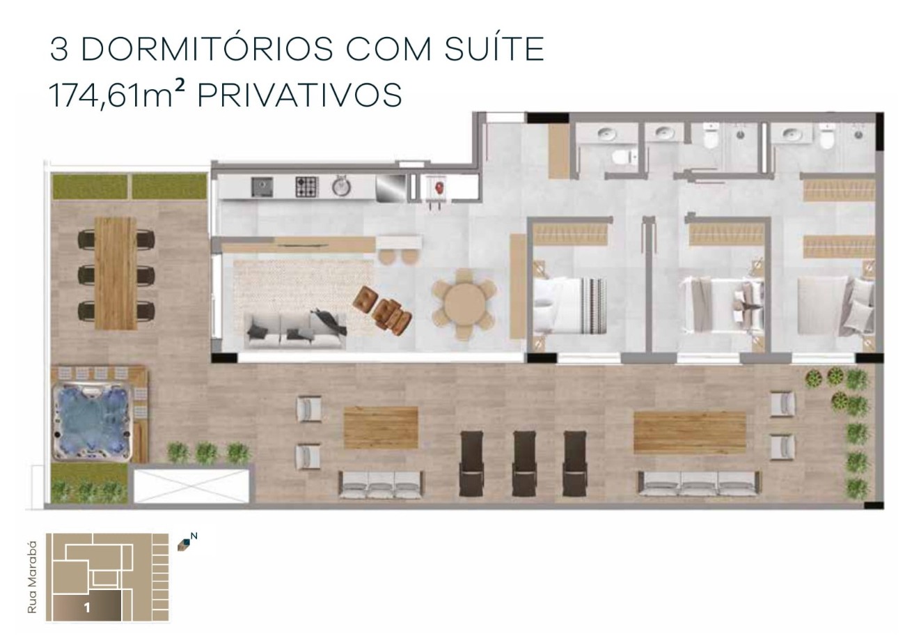 Apartamento 3 dormitórios para venda, Zona Nova em Capão da Canoa | Ref.: 305978